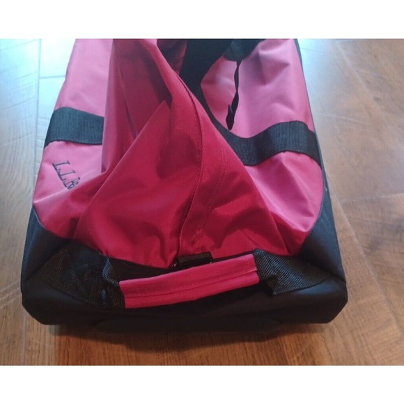 L.L. Bean Bags Ll Bean Large Red Rolling Adventure Duffel Bag No